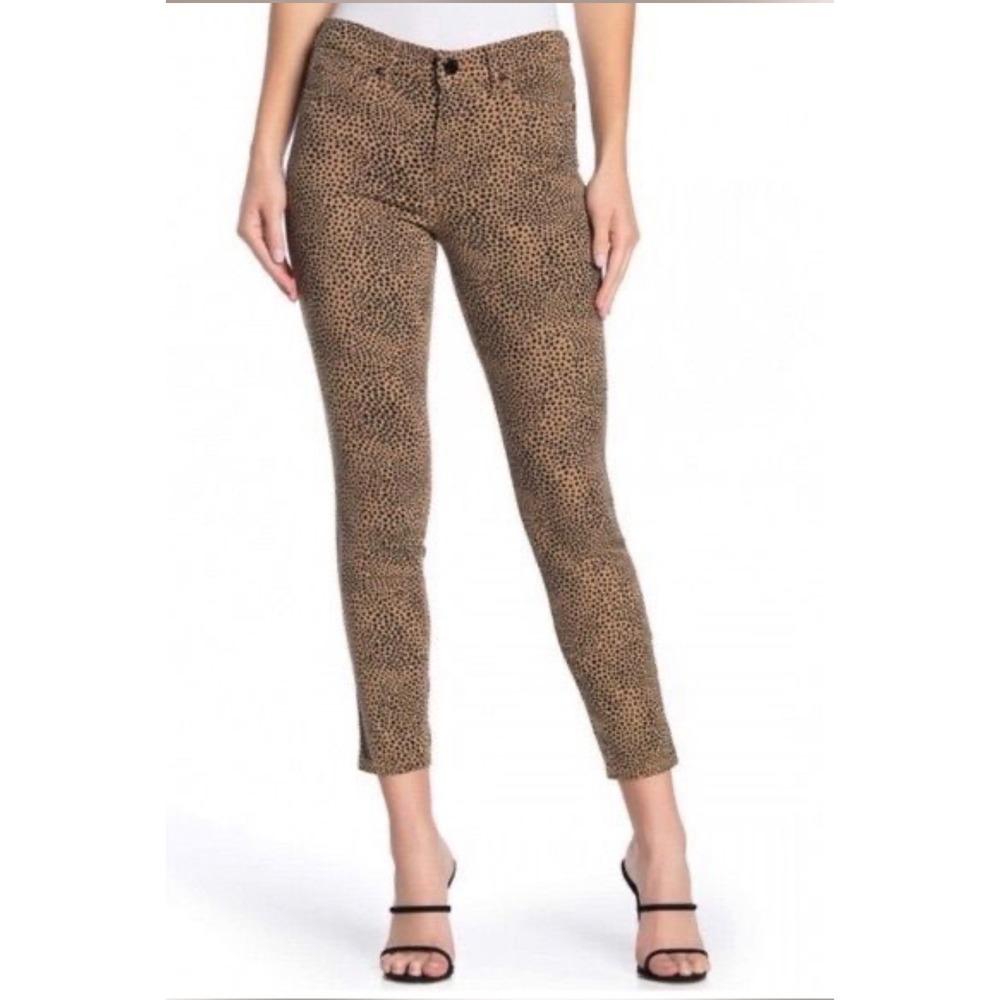 William Rast Jeans Womens 28 Perfect Ankle Skinny Cheetah Print Excellent